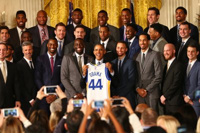 Paskutinis NBA čempionų vizitas Baltuosiuose rūmuose