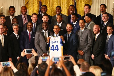 Paskutinis NBA čempionų vizitas Baltuosiuose rūmuose