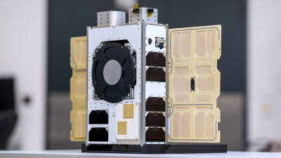 NanoAvionics palydovus į orbitą iškėlė SpaceX raketa. NanoAvionics/SpaceX nuotr.