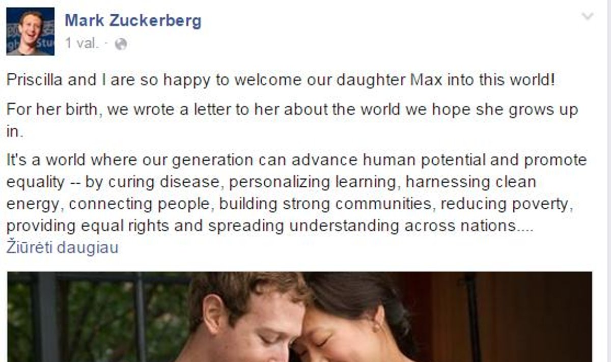 Marko Zuckerbergo laiškas