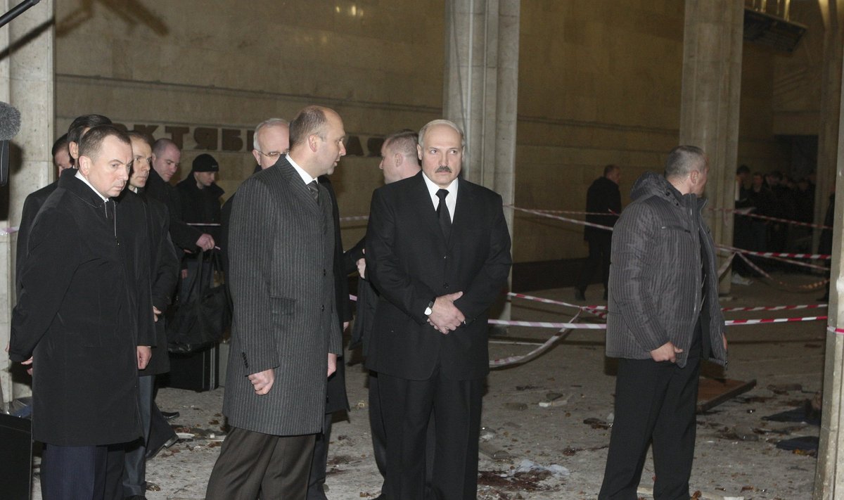 Sprogimo vietą aplankė A.Lukašenka