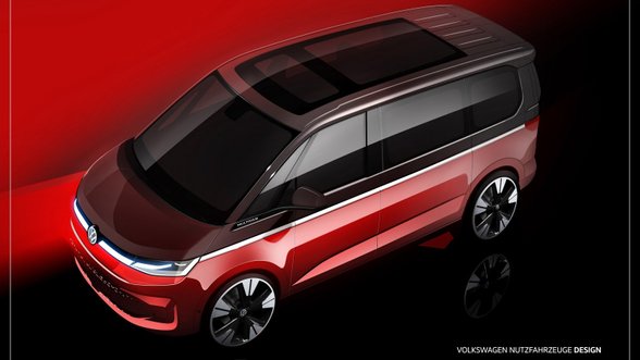 „Volkswagen“ parodė, koks bus naujasis „Multivan“