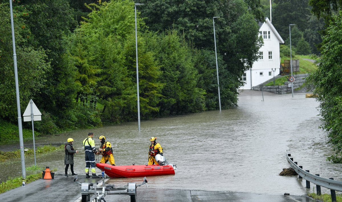 Potvyniai Norvegijoje