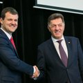 G. Paluckas compliments to A. Butkevičius before the election of the leader of LSDP group