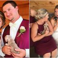 Vestuvėse nepamiršo tų, kuriems trūksta meilės: vietoj puokščių dalino šuniukus