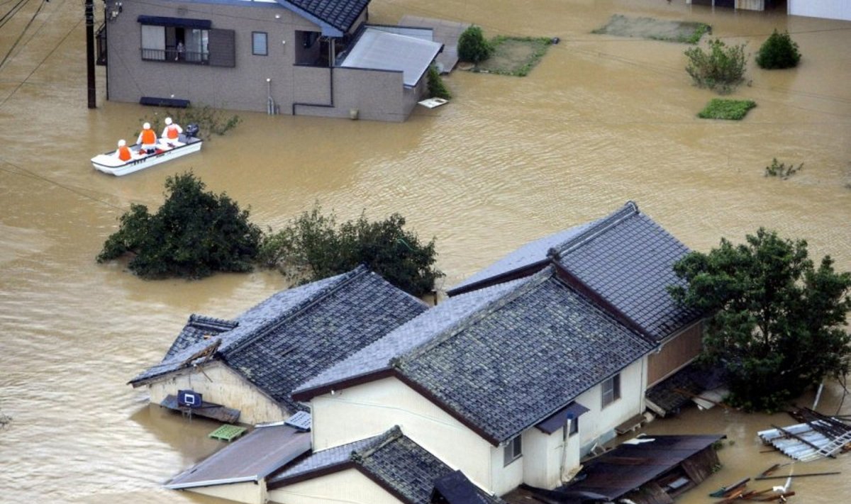 Japonijoje praūžė taifūnas Talas
