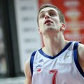 E.Ežerskis Latvijos krepšinio pirmenybėse pelnė 8 taškus