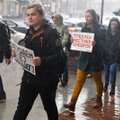 Putino gimtadienio atgarsiai: už protestą – areštai trims rusams