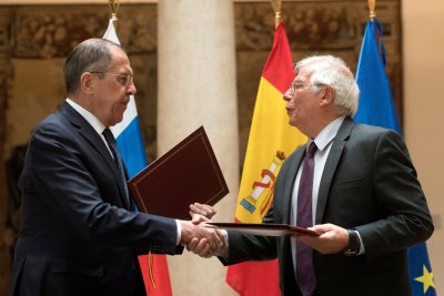 Rusijos ir Ispanijos užsienio reikalų ministrai 