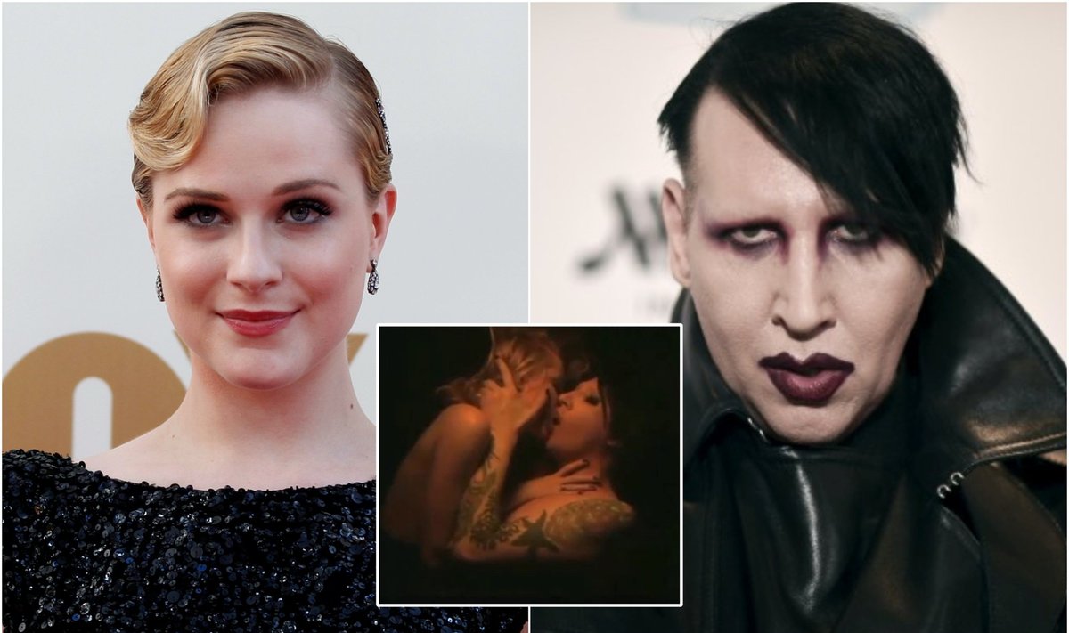 Evan Rachel Wood, Marilyn Mansonas, vaizdo klipo iškarpa / Foto: Scanpix, Youtube
