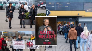 Люди пришли на концерт Меладзе в Вильнюсе, не обошлось без акции протеста