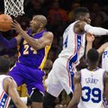 K. Bryantas pražudė „Lakers“ ir padovanojo pirmą pergalę „76ers“ klubui