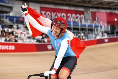 Kelsey Mitchell / FOTO: UCI dviračių treko Čempionų lyga
