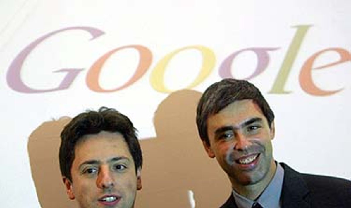 Sergejus Brinas ir Larry Page'as 