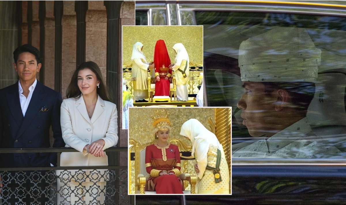 Brunėjaus princo Abdul Mateen vestuvės /Foto: Scanpix, Twitter, Instagram