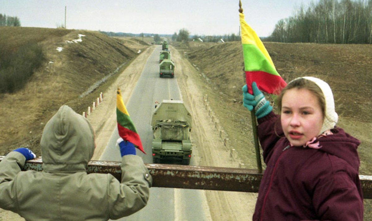 Rusų kariai palieka Lietuvą