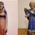 Rastos prieš 45 metus iš koplytėlės Kretingos rajone pavogtos skulptūrėlės