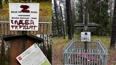 В Юрбаркском районе вандалы осквернили мемориал в память защитников свободы Литвы