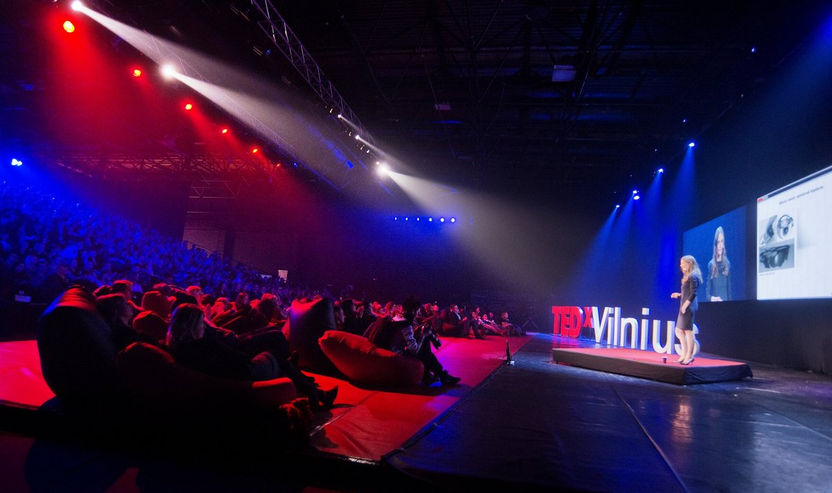 Konferencijos "TEDxVilnius" akimirka