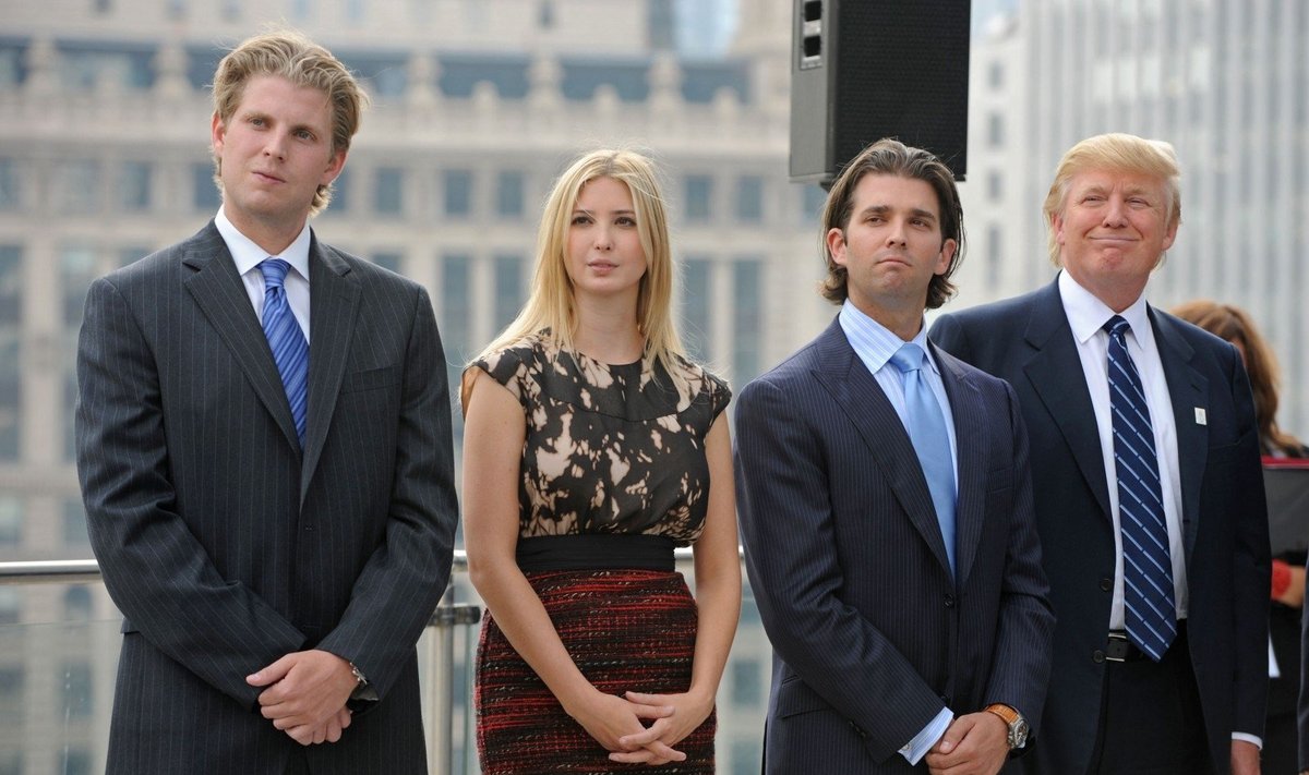 Ericas Trumpas, Ivanka Trump ir Donaldas Trumpas jaunesnysis ir Donaldas Trumpas