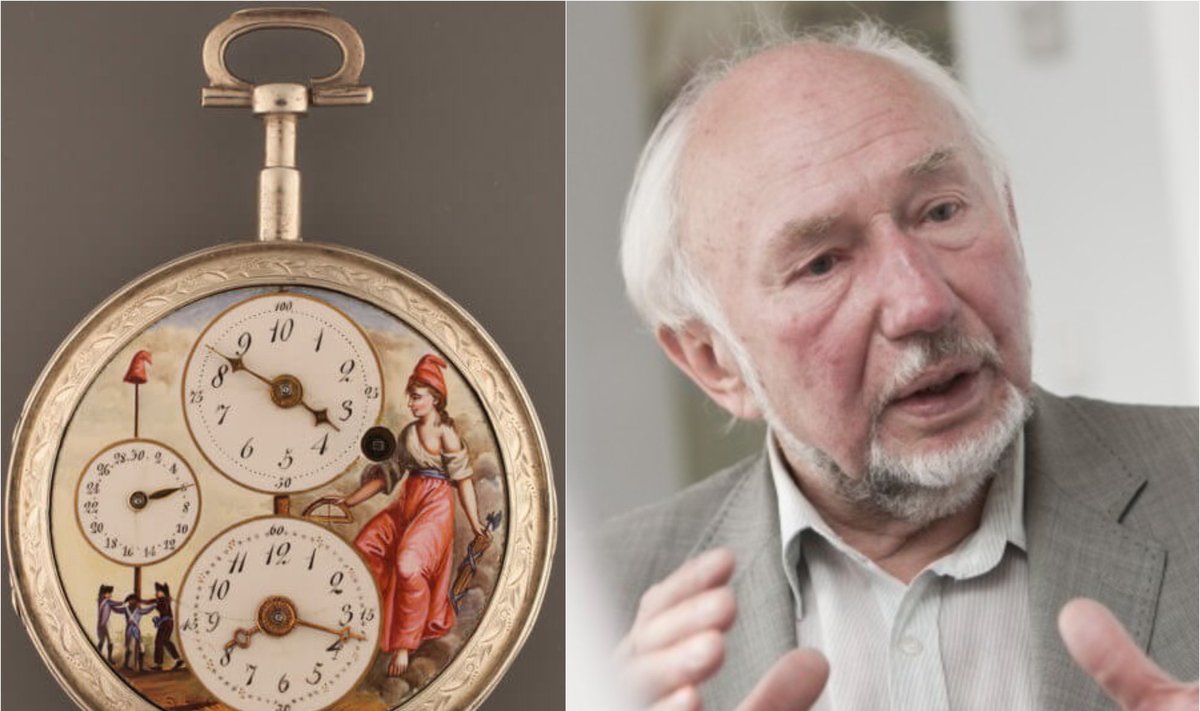 Saulės laikrodis, pagamintas 1781 m. Lietuvoje. Jo skalėse – įvairių sistemų valandos / Libertas Klimka
