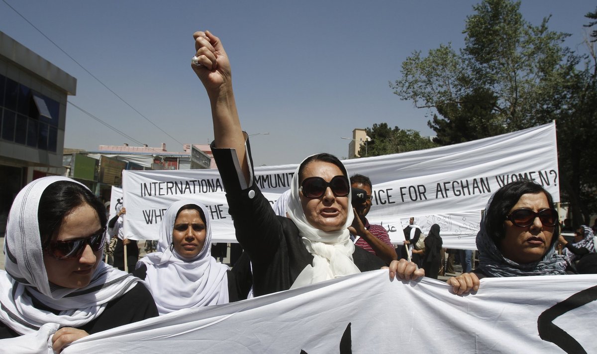 Afganistanietės protestuoja