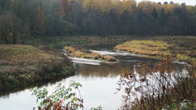 Šešupės upė spalio pabaigoje