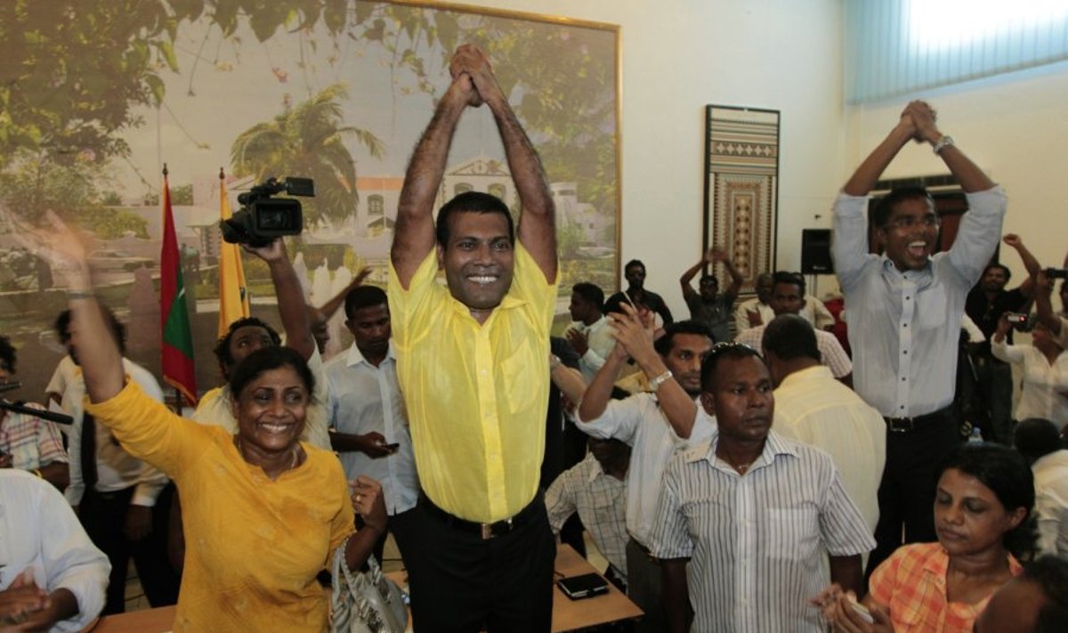 Neramumai Maldyvuose kilo po prezidentų kaitos. Buvęs prezidentas  Mohamedas Nasheedas
