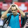 Teniso turnyre Olandijoje jau ketvirtfinalyje iš kovos išmestas R.Federeris