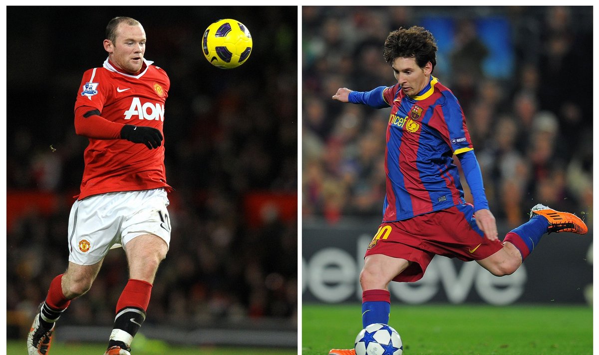 Wayne'as Rooney ir Lionelis Messi 
