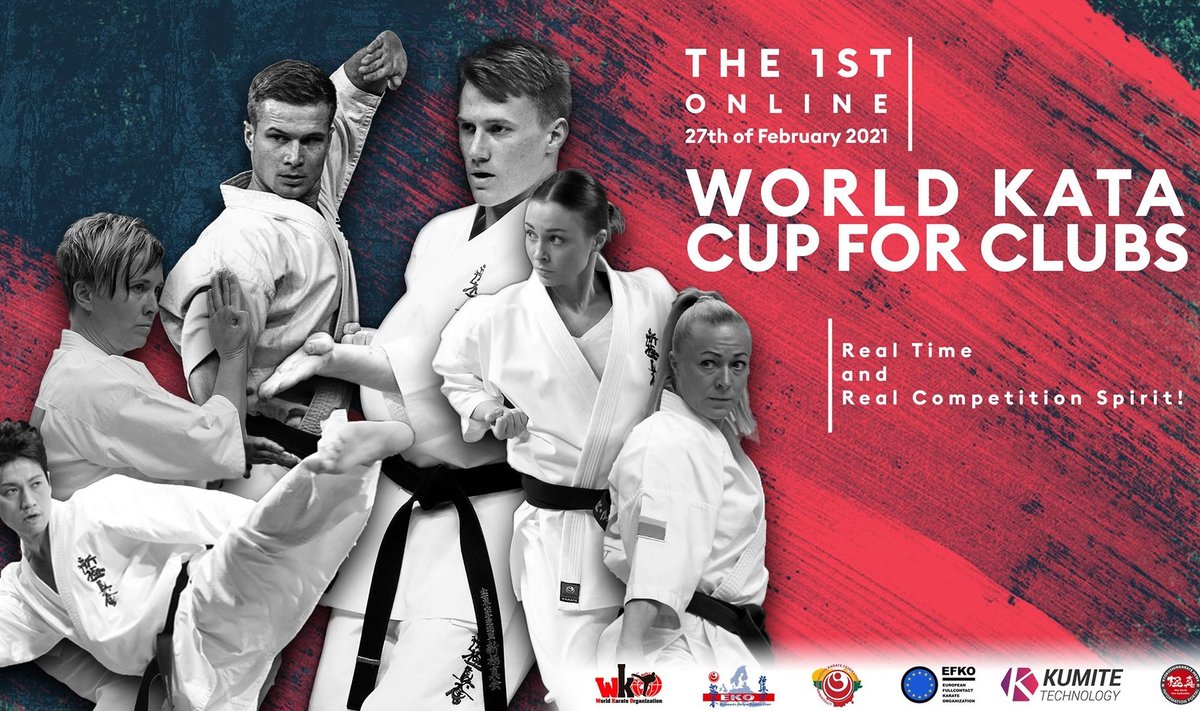 Virtualios kiokušin karate klubų taurės varžybos / Reklaminis plakatas