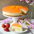 Lengvas vasariškas desertas: persikinis jogurto-želė tortas