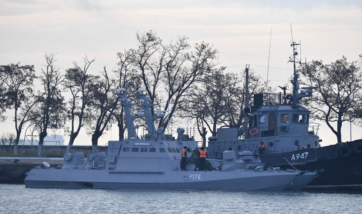 Užgrobti Ukrainos laivai Kerčės uoste