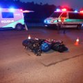Tragiška avarija Vilniuje: motociklas partrenkė ir mirtinai sužalojo pėsčiąjį