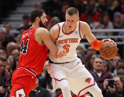 Nikola Mirotičius ir Kristapas Porzingis