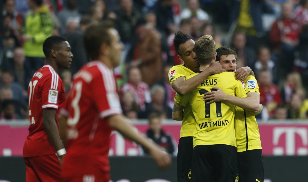 Dortmundo futbolininkai iškovojo netiėktai lengvą pergalę Miunchene