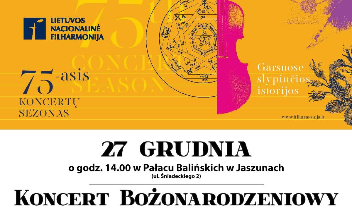 Koncert Bozonarodzeniowy w Palacu Balinskich w Jaszunach