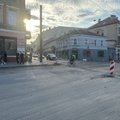 Vilniaus Pylimo gatvės remontas skandina Senamiestį dulkėse
