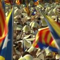 Šimtai tūkstančių Katalonijos gyventojų reikalavo nepriklausomybės