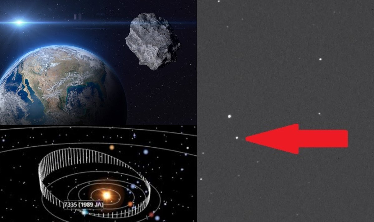 Asteroidas. Spacereference/Virtual Telescope/NASA/Shutterstock nuotr.
