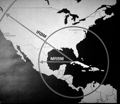 Sovietų raketų Kuboje galimybės pasiekti JAV teritoriją