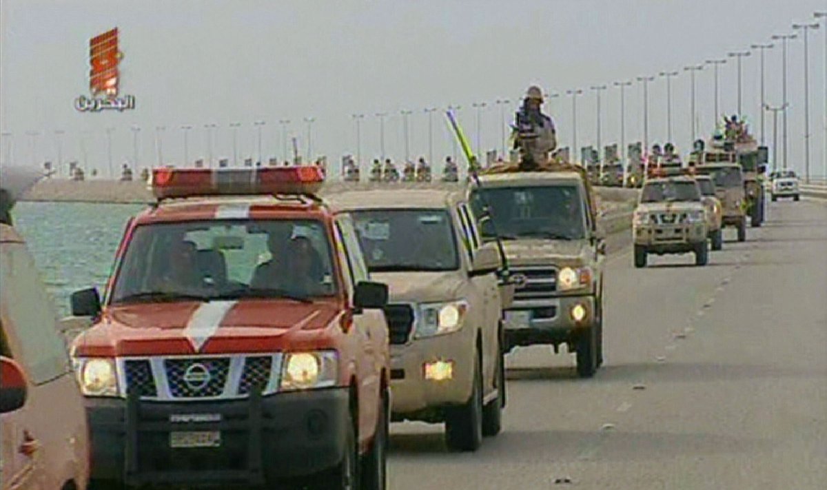 Į Bahreiną atvyko pajėgos iš Saudo Arabijos
