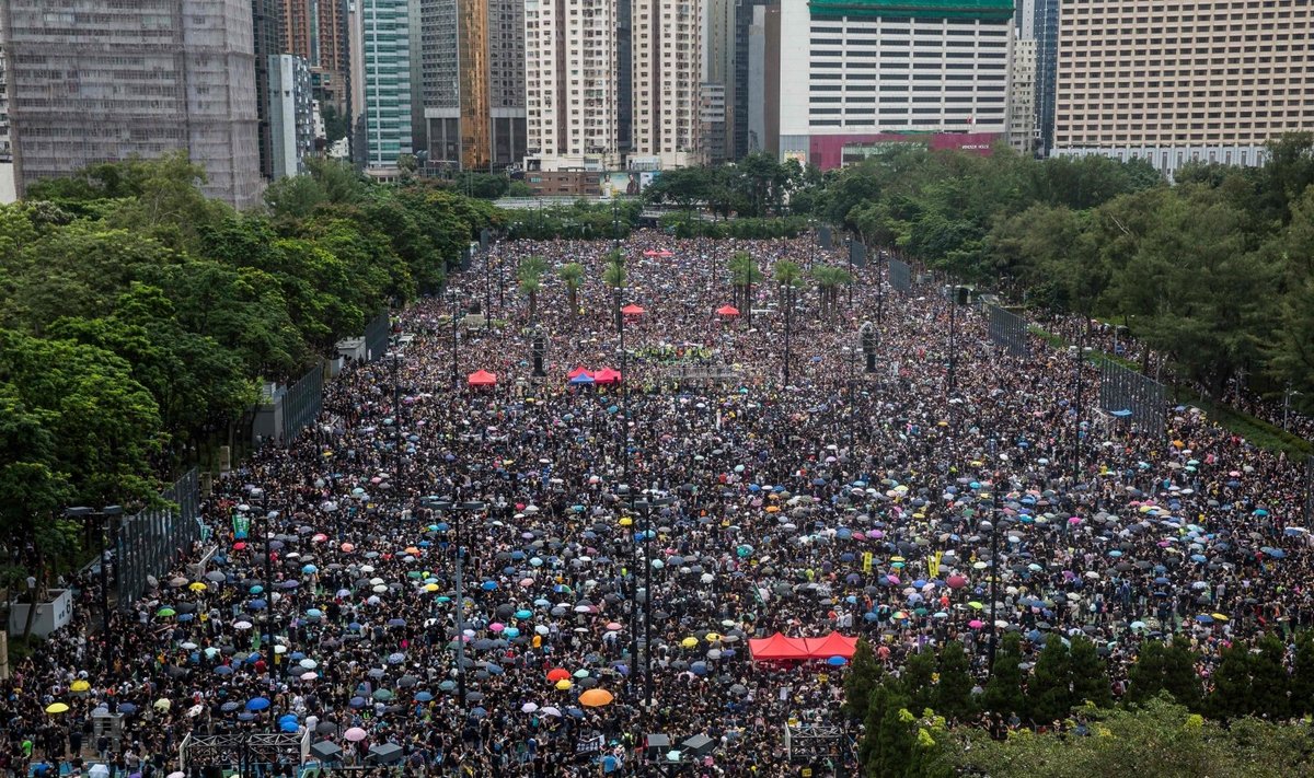 Protestuotojai Honkonge
