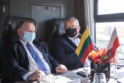 Prieš „Rail Baltica“ nukreipta propaganda itin suaktyvėjo Kauno geležinkelio mazge apsilankius Lenkijos Infrastruktūros ministerijos delegacijai (LTG nuotr.)