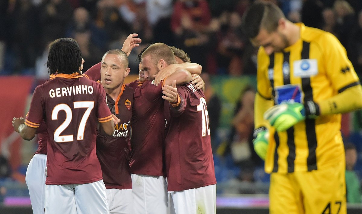 “Roma“ futbolininkai džiaugiasi pelnytu įvarčiu