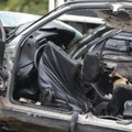 Kraupi avarija Vilniaus rajone: „VW Golf“ palindo po vilkiku