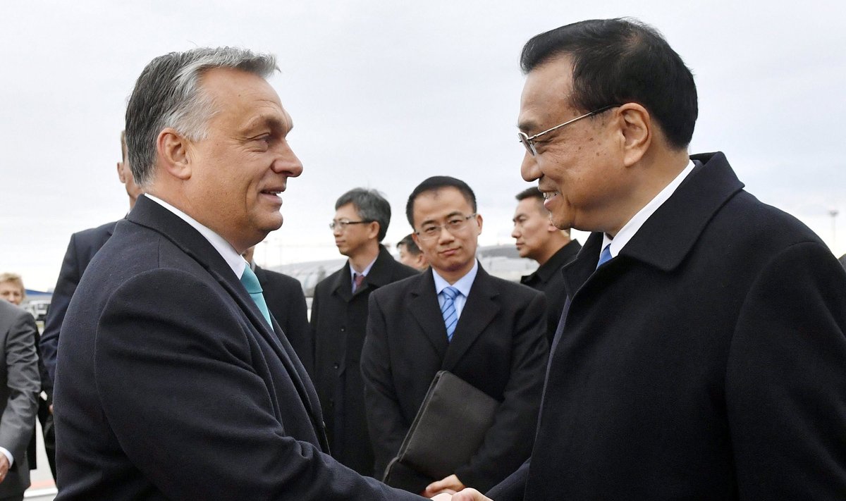 PM of China Li Keqiang with Hungarian PM Viktor Orban in Budapest