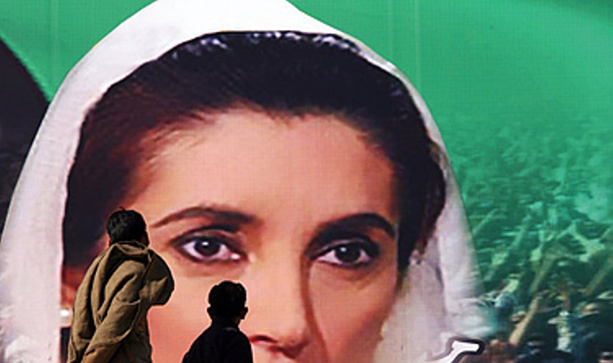 Benazir Bhutto portretas
