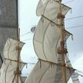Argentinietis iš degtukų pagamino 3,2 metrų ilgio laivą