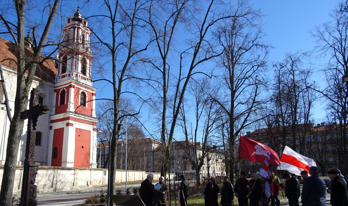 На Лукишской площади почтили память участников восстания 1863 г.